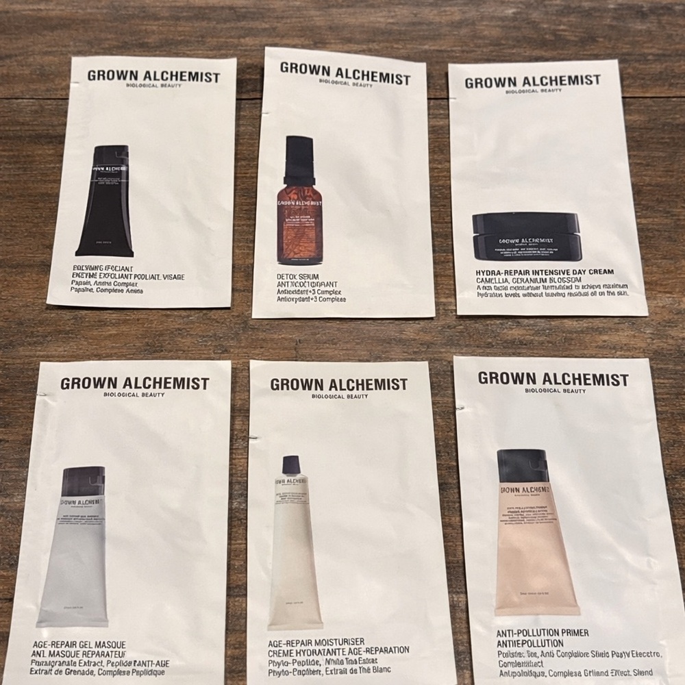 Grown Alchemist Skincare Sample Bundle + K-Beauty Sheet Masks Spa Set - Picture 2 of 3